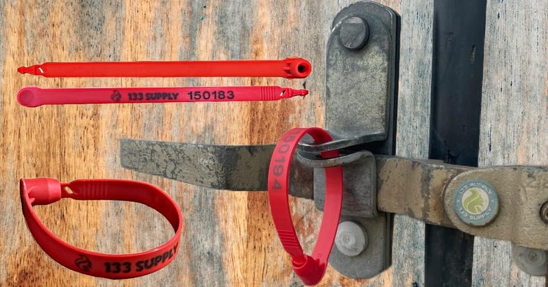 133 SUPPLY 1000 Red Plastic Truck Seals Red Trailer Seals - Freight Seals Load Seals Shipping Seals Security Seals Truck Seal Plastic Trailer Seal Shipping Container Seals Tamper Seals Security Tag - Image 2